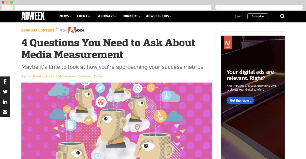 Adobe on adweek talking media measurement
