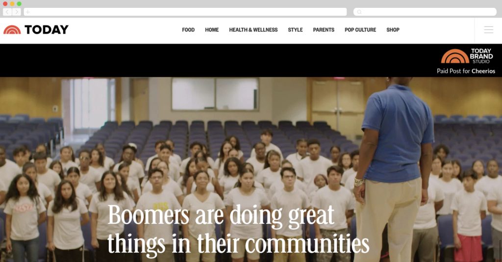 Cheerios via Today highlighting some of their Goodness Grant winners