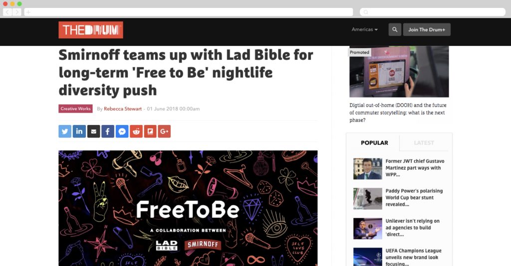 Smirnoff + LADBible "unsung heroes"