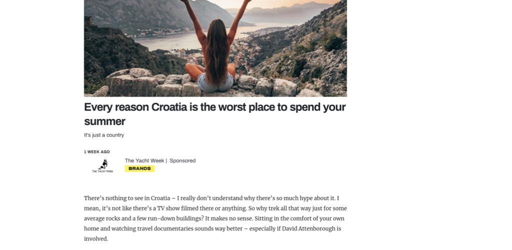 The Yacht Week on The Tab