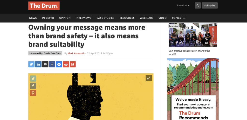Oracle Data Cloud on The Drum