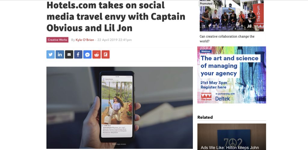 Hotels.com with the hate-like