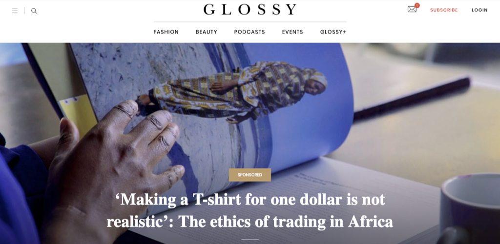 C&A via Glossy highlighting Africa Fashion Guide