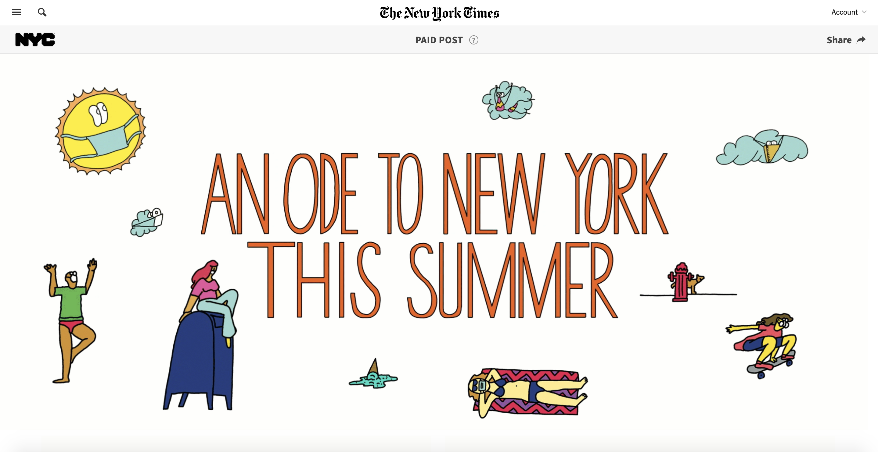 Branded content by City of New York on The New York Times