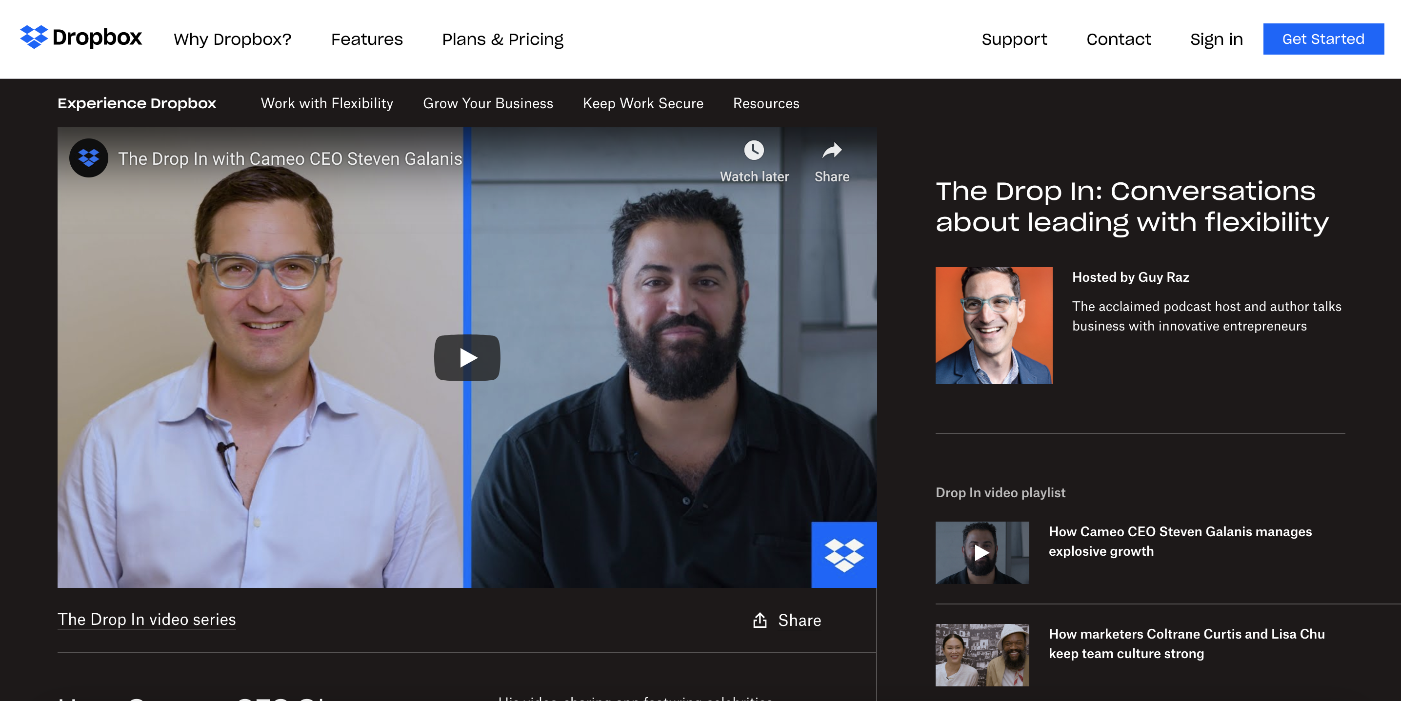 Branded content by Dropbox and Cameo