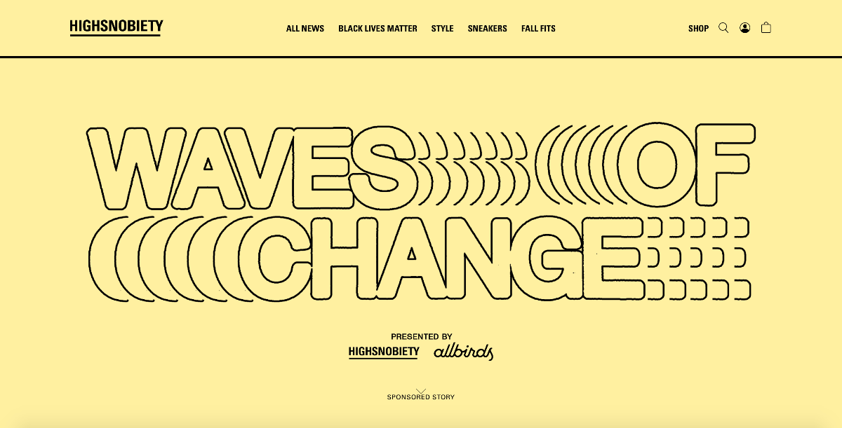 Allbirds on Highsnobiety
